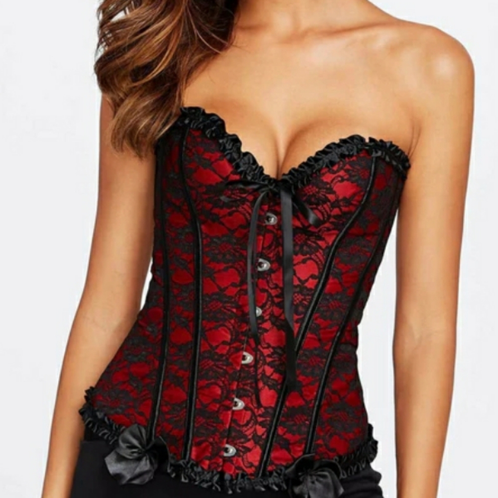 Red and Black corset